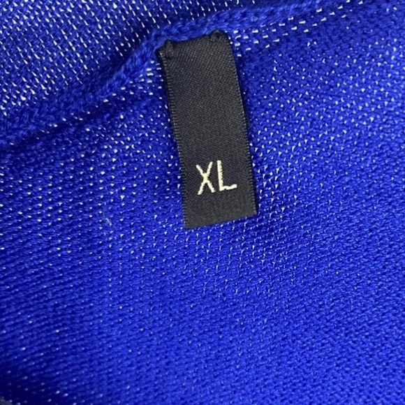 NWOT/NBW Seventy Venezia Royal Blue Men’s Cotton Cardigan Vest. XL - Picture 6 of 9